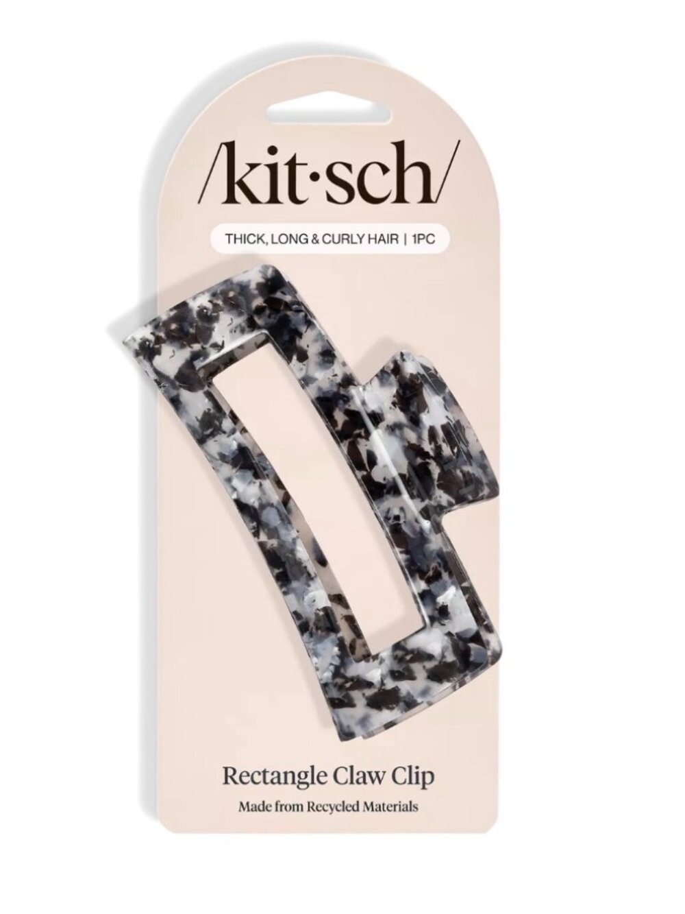 Kitsch Black Eco-Friendly Jumbo Open Claw Clip